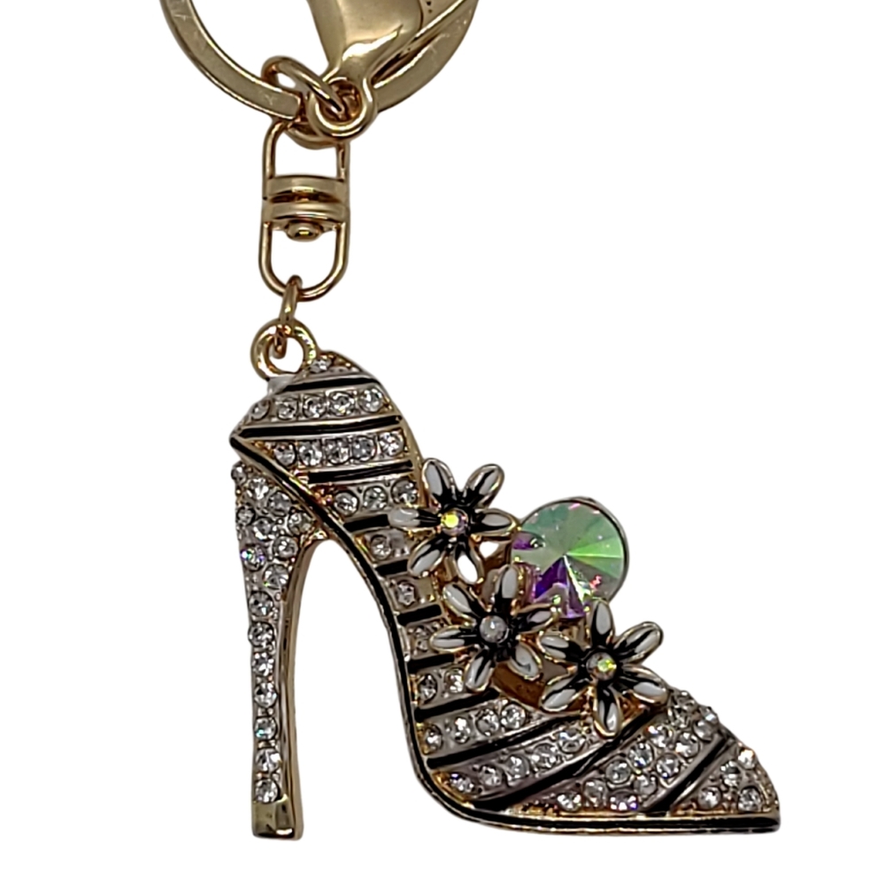 Fashion Rhinestone Heels Keychain